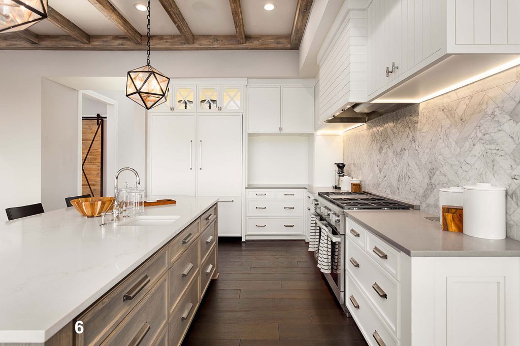 Kitchen countertops Orange