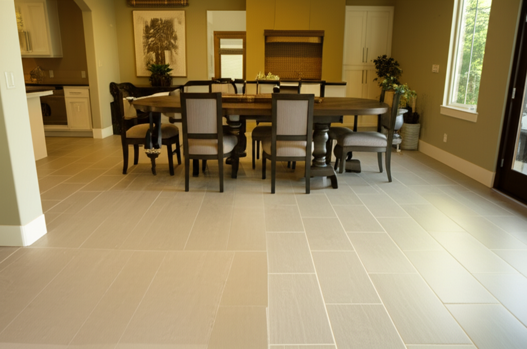 Tile flooring